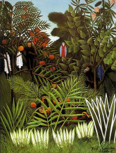 Копия картины "exotic landscape" художника "руссо анри"