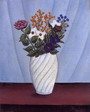 Копия картины "bouquet of flowers" художника "руссо анри"