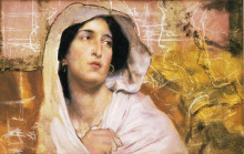 Репродукция картины "портрет женщины" художника "альма-тадема лоуренс"