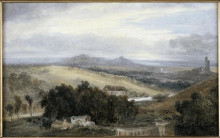 Репродукция картины "landscape in auvergne (near puy)" художника "руссо теодор"