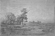 Репродукция картины "landscape&#160;sketch" художника "руссо теодор"