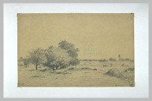 Копия картины "lowland&#160;landscape" художника "руссо теодор"