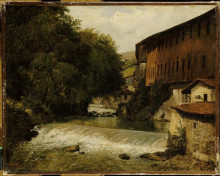 Репродукция картины "mills&#160;of thiers" художника "руссо теодор"