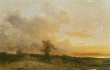 Картина "sunset" художника "руссо теодор"
