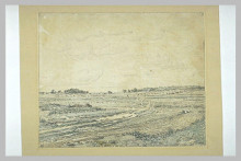 Репродукция картины "the&#160;plain of&#160;barbizon" художника "руссо теодор"