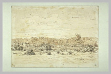 Картина "view&#160;of&#160;mountains&#160;girard" художника "руссо теодор"