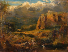 Картина "malhec rocks in the valley of saint-vincent" художника "руссо теодор"