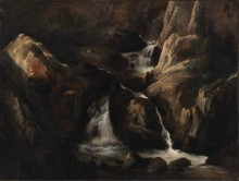 Репродукция картины "landscape in the auvergne" художника "руссо теодор"