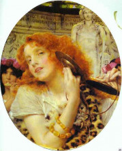 Копия картины "вакханка" художника "альма-тадема лоуренс"