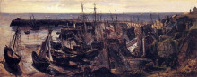 Картина "the jetty at the port of granville" художника "руссо теодор"