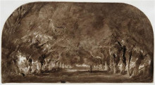 Репродукция картины "the avenue&#160;of&#160;chestnut trees" художника "руссо теодор"