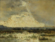 Копия картины "the marsh in the souterraine" художника "руссо теодор"