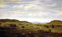 Репродукция картины "landscape of jura arbois" художника "руссо теодор"