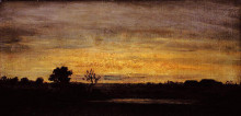 Копия картины "twilight in sologne" художника "руссо теодор"