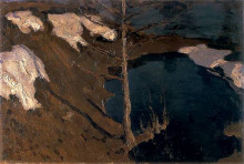 Репродукция картины "forest creek" художника "рущиц фердинанд"