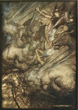 Картина "the ride of the valkyries" художника "рэкем артур"