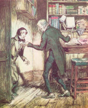 Репродукция картины "now, i&#39;ll tell you what, my friend, said scrooge. i am not going to stand this sort of thing any longer" художника "рэкем артур"