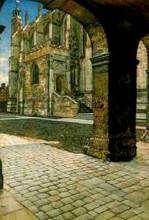 Репродукция картины "часовня колледжа анны итон" художника "альма-тадема лоуренс"