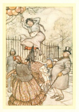Копия картины "the lady with the balloons, who sits just outside" художника "рэкем артур"
