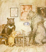 Картина "somebody has been at my porridge, and has eaten it all up!" художника "рэкем артур"