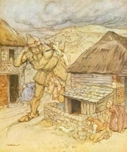 Копия картины "the giant cormoran was the terror of all the country-side" художника "рэкем артур"