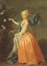 Репродукция картины "portrait of agnes murray kynnynmond" художника "рэмзи аллан"