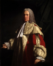 Репродукция картины "portrait of archibald campbell, 3rd duke of argyll" художника "рэмзи аллан"