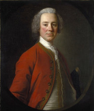 Копия картины "john campbell, 4th earl of loudoun" художника "рэмзи аллан"