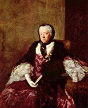 Копия картины "portrait of mary atkins (mrs. martin)" художника "рэмзи аллан"