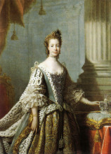 Копия картины "charlotte sophia of mecklenburg-strelitz" художника "рэмзи аллан"