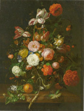 Копия картины "still life of flowers" художника "рюйш рашель"