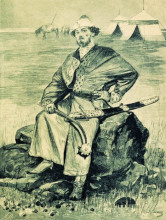 Картина "alyosha popovich. illustration for the book &quot;russian epic heroes&quot;" художника "рябушкин андрей"