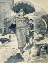 Копия картины "churilo plenkovich. illustration for the book &quot;russian epic heroes&quot;" художника "рябушкин андрей"