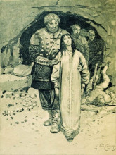 Картина "dobrynya nikitich. illustration for the book &quot;russian epic heroes&quot;" художника "рябушкин андрей"