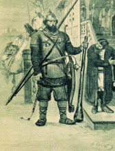 Картина "ilya of murom. illustration for the book &quot;russian epic heroes&quot;" художника "рябушкин андрей"