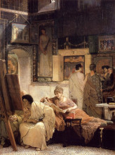 Картина "картинная галерея (бенжамен констан)" художника "альма-тадема лоуренс"