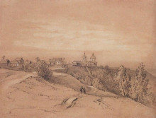 Копия картины "воробьевы горы близ москвы" художника "саврасов алексей"