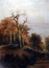 Копия картины "осенний лес. кунцево (проклятое место)" художника "саврасов алексей"