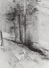 Копия картины "лес" художника "саврасов алексей"