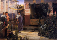 Картина "цветочный рынок" художника "альма-тадема лоуренс"