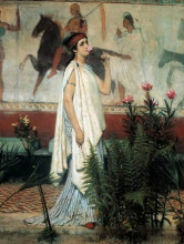 Копия картины "гречанка" художника "альма-тадема лоуренс"