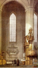 Копия картины "interior of bernardine church in vilnius, lithuania" художника "садовников василий"