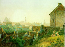 Картина "vilnius city panorama from subachius street" художника "садовников василий"