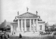 Репродукция картины "vilnius cathedral, lithuania" художника "садовников василий"
