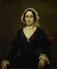 Репродукция картины "portrait of mrs. w.j.s. van alphen, baroness van reede van oudtshoorn" художника "салех раден"