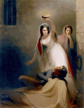 Картина "prison scene from j. fenimore cooper&#39;s the pilot" художника "салли томас"