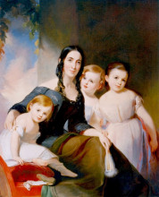 Копия картины "mrs. james robb and her three children" художника "салли томас"