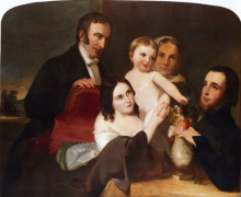 Репродукция картины "the alexander family group portrait" художника "салли томас"