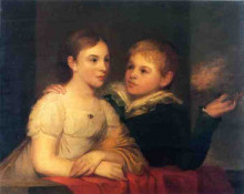 Копия картины "the brinton children" художника "салли томас"