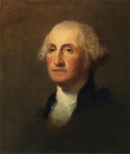 Репродукция картины "george washington" художника "салли томас"